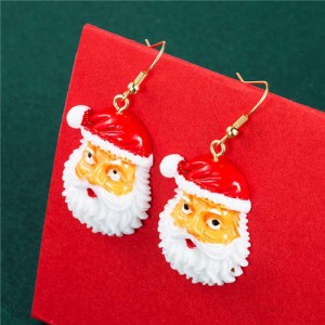 Classical Santa Claus Fashion Wholesale Christmas Jewelry Women Hook Earrings