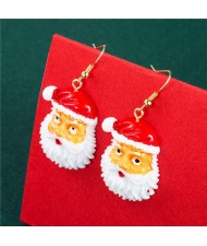 Classical Santa Claus Fashion Wholesale Christmas Jewelry Women Hook Earrings