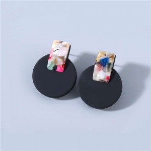 Bohemian Style Wholesale Jewelry Colorful Embellished Classic Design Women Vintage Round Ear Studs