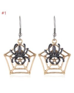 Spider Web Halloween Jewelry Fashion Women Statement Wholesale Earrings