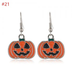Wholesale Halloween Classic Fashion Jewelry Pumpkin Hook Design Costume Earrings