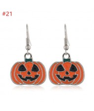 Wholesale Halloween Classic Fashion Jewelry Pumpkin Hook Design Costume Earrings