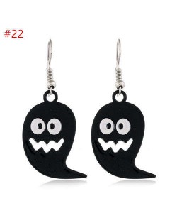 Popular Funny Black Ghost Halloween Series Wholesale Jewelry Costume Earrings