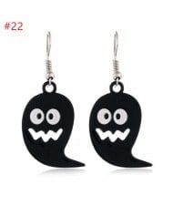 Popular Funny Black Ghost Halloween Series Wholesale Jewelry Costume Earrings
