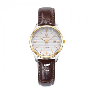 Rhombous Shape Grid Rhinestone Embellished High Fashion Scaleless Design Women Wrist Watch - Black