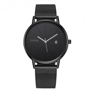 Candy Color Three-dimensional Arabic Numerals Index Design Korean Women Casual Wrist Watch - Black