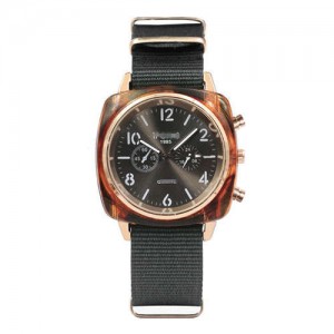 High Fashion Multiple Index Dials French Casual Design Women Wrist Watch - Black