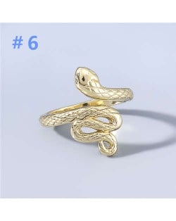 U.S. Fashion Golden Snake Design Women Wholesale Costume Ring