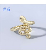 U.S. Fashion Golden Snake Design Women Wholesale Costume Ring