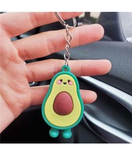 U.S.Fashion Cute Cartoon Fruit Series Soft Plastic Wholesale Key Chain - Avocado