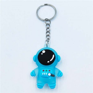 Popular Spaceman Design Handbag Pendant Cartoon Astronaut Key Chain - Blue