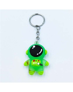 Popular Spaceman Design Handbag Pendant Cartoon Astronaut Key Chain - Green