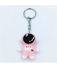 Popular Spaceman Design Handbag Pendant Cartoon Astronaut Key Chain - Pink