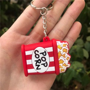 U.S. Fashion Unique Design Pop Corn Modeling Wholesale Key Chain