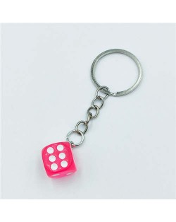 Simple Style Classic Dice Design Wholesale Key Ring - Rose