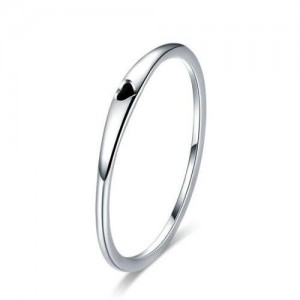 Minimalist Mini Heart Embellished Wholesale 925 Sterling Silver Ring
