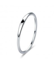 Minimalist Mini Heart Embellished Wholesale 925 Sterling Silver Ring
