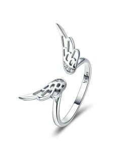 Elf Wings Open-end U.S. Fashion Wholesale 925 Sterling Silver Women Ring