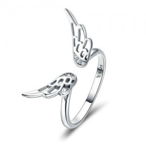 Elf Wings Open-end U.S. Fashion Wholesale 925 Sterling Silver Women Ring