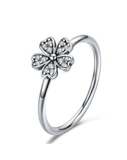 Minimalist Daisy Flower Series Wholesale 925 Sterling Silver Women Vintage Ring