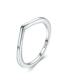 Minimalist Irregular Shape Prime Wholesale 925 Sterling Silver Women Ring
