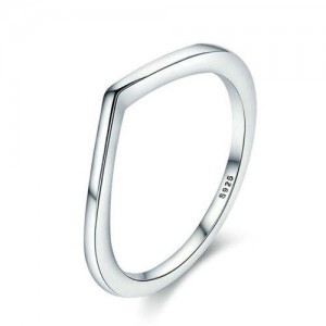 Minimalist Irregular Shape Prime Wholesale 925 Sterling Silver Women Ring