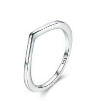 Minimalist Irregular Shape Prime Wholesale 925 Sterling Silver Women Ring