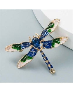 U.S. Fashion Oil-spot Glazed Dragonfly Shape Design Women Popular Brooch