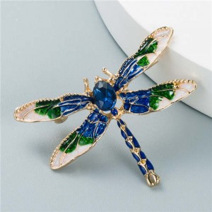 U.S. Fashion Oil-spot Glazed Dragonfly Shape Design Women Popular Brooch