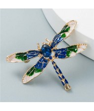 U.S. Fashion Oil-spot Glazed Dragonfly Shape Design Women Popular Brooch