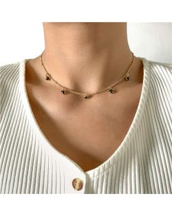 Rhinestone Pendant U.S. High Fashion Women Wholesale Choker Necklace - Green