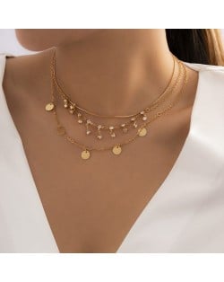 Rhinestone Pendant U.S. High Fashion Women Wholesale Choker Necklace - Pink