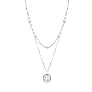 Dual Small Starry Round Bead Pendant Design Fashion Women Wholesale 925 Sterling Silver Necklace
