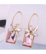 Unique Design Beautiful Petals Korean Fashion Graceful Wholesale Jewelry Women Earrings - Pink