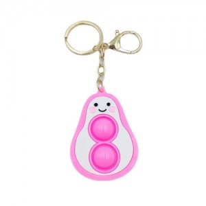 Cute Cartoon Shy Avocado Modeling Wholesale Key Chain - Pink