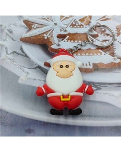 Christmas Series Cartoon Santa Claus Soft Plastic Wholesale Key Chain