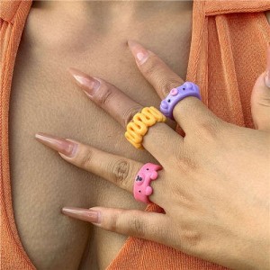 Sweet Style Adorable Animal Design Creative Mix Style Women Fashion Wholesale Rings Set