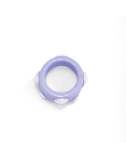 Creative Candy Color Simple Irregular Clouds Design Fashion Women Wholesale Resin Ring - Purple