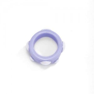 Creative Candy Color Simple Irregular Clouds Design Fashion Women Wholesale Resin Ring - Purple