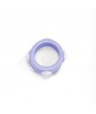 Creative Candy Color Simple Irregular Clouds Design Fashion Women Wholesale Resin Ring - Purple