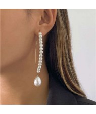 Handmade Beads Fish Shape Water Drop Pendant Pearl Elegant Wholesale Earrings