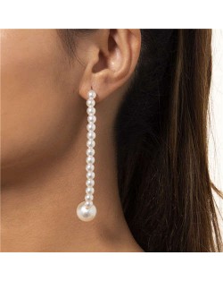 Handmade Beads Fish Hook Pearl Pendant Popular Wholesale Jewelry Elegant Earrings