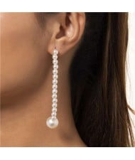 Handmade Beads Fish Hook Pearl Pendant Popular Wholesale Jewelry Elegant Earrings