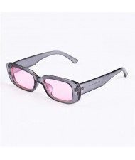 12 Colors Available Vintage Small Rectangular Frame Design U.S. Street Popular Fashion Wholesale Sunglasses