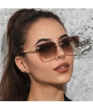 4 Colors Available Frameless Hollow Chain Legs Design U.S. Fashion Street Shot Style Wholesale Sunglasses