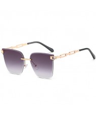 4 Colors Available Frameless Hollow Chain Legs Design U.S. Fashion Street Shot Style Wholesale Sunglasses
