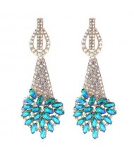 Luxrury Baroque Vintage Design Bling Flower Wholesale Women Boutique Earrings