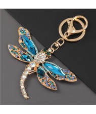 3 Colors Available Korean Fashion Beautiful Dragonfly Women Car Key Chain