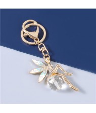 3 Colors Available Pretty Flower Fairy Pendant Car Key Chain