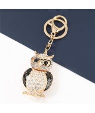 3 Colors Available Cute Owl Shape Handbag Pendant Key Chain